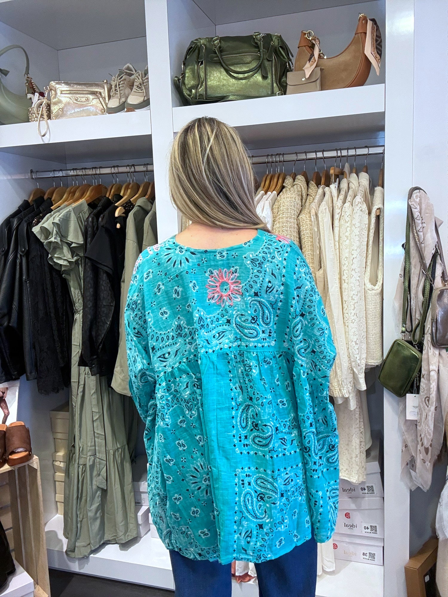 La chemise oversize bohème