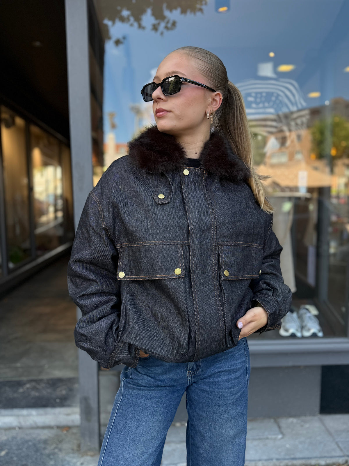Veste hiver avec fourrure
