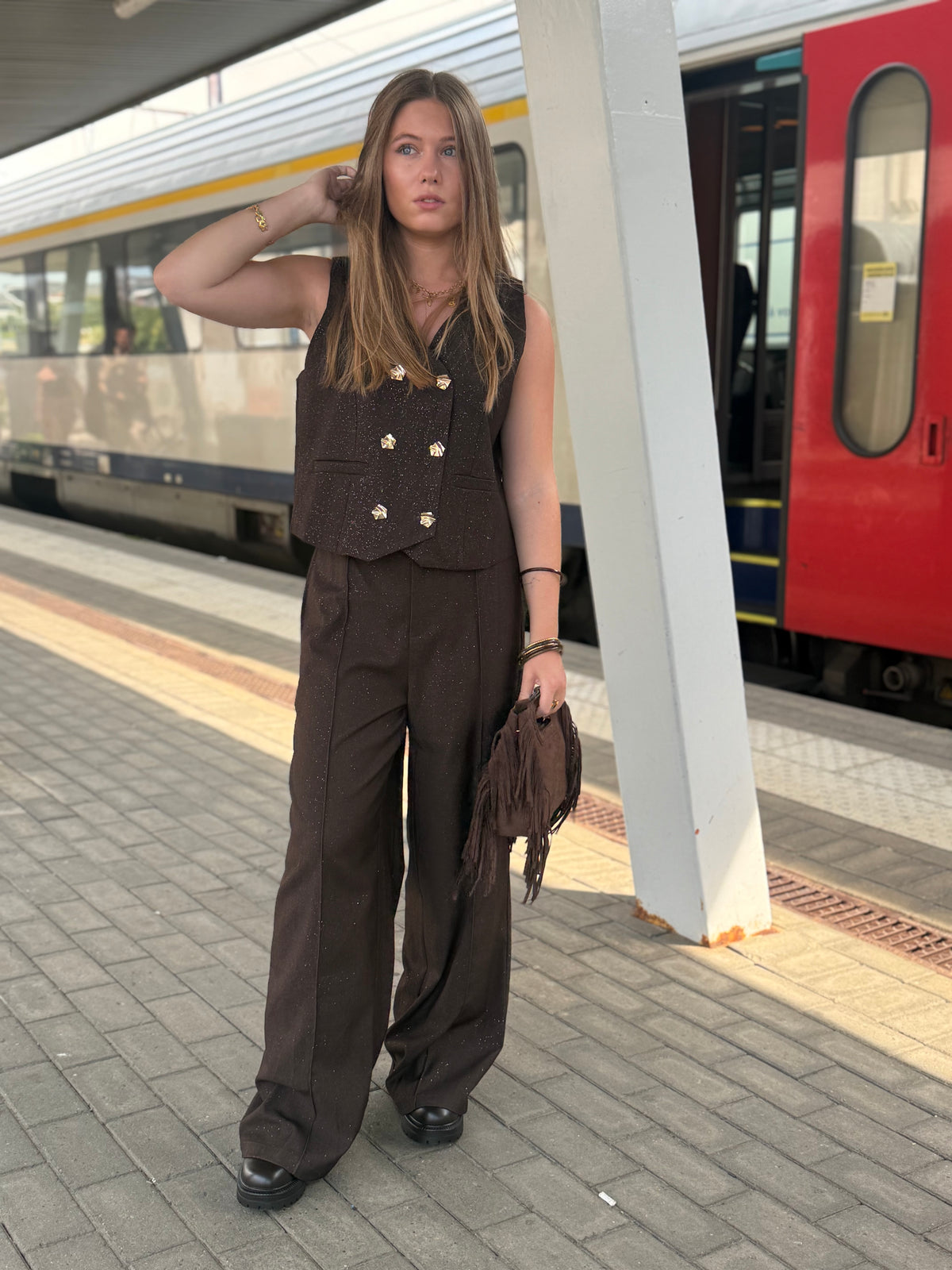 Pantalon pailleté