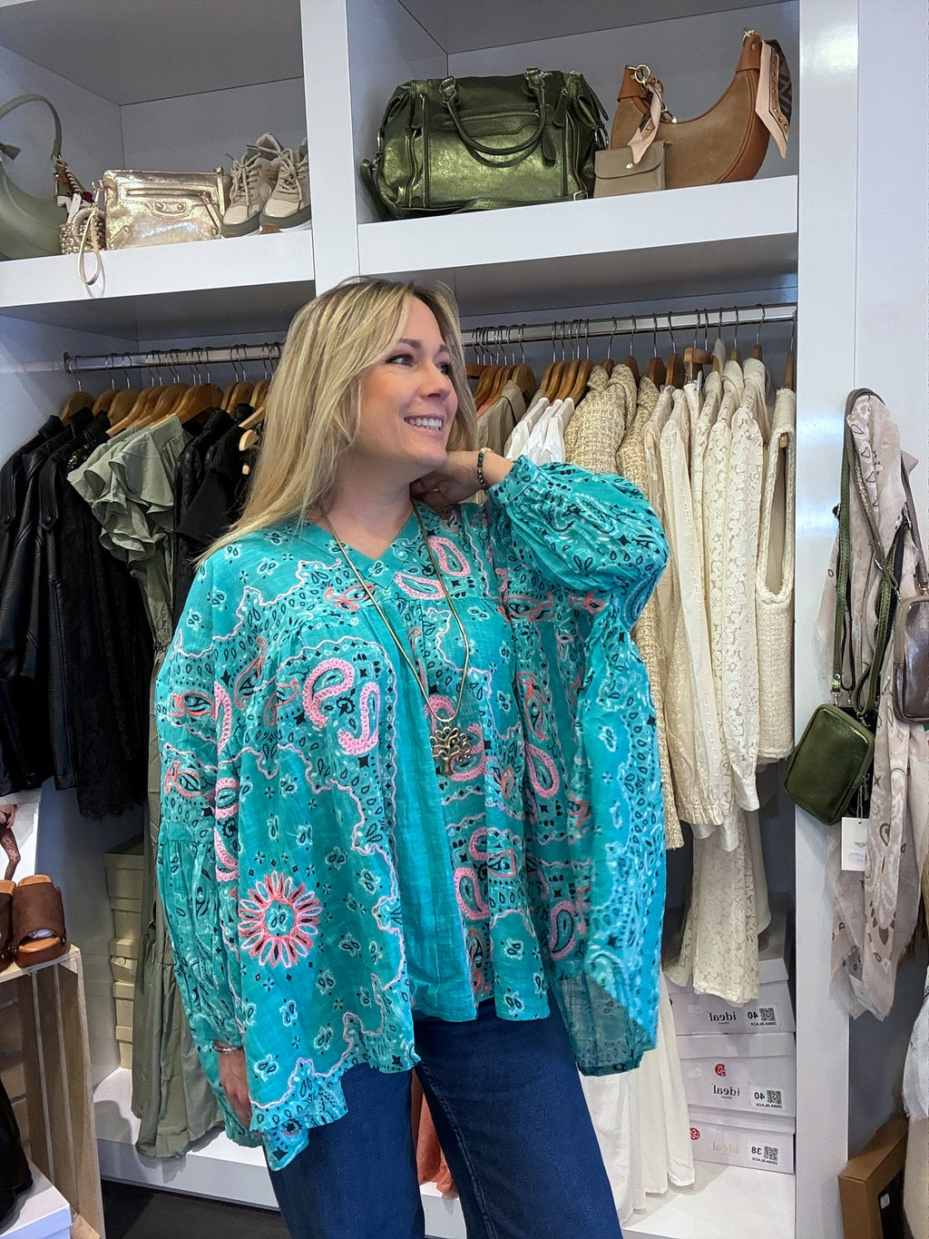 La chemise oversize bohème
